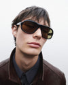 Bamba | Black Acetate | Dark Green Lens