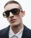Bamba | Black Acetate | Dark Green Lens