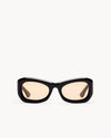 Port Tanger Tangerine Sunglasses in Black Acetate and Amber Lenses 1