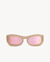 Port Tanger Temo Sunglasses in Barro Acetate and Pink Sky Lenses 1