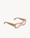 Port Tanger Temo Sunglasses in Barro Acetate and Pink Sky Lenses 2